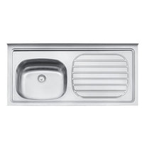 Pia Inox Tramontina Standard 120x55cm Cuba Esquerda