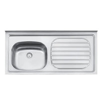 Pia Inox Tramontina Standard 120x55cm Cuba Esquerda