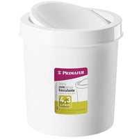 Lixeira Redonda Basculante Atlas 43l Plástico Branco