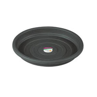 Prato Para Vaso De Jardim Redondo 13cm Cinza Pinceis Atlas