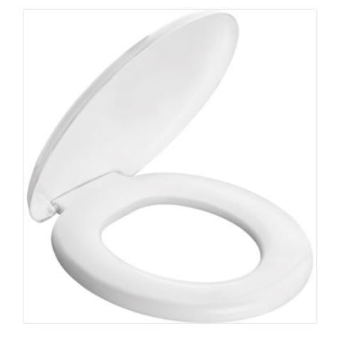 Assento Sanitário Almofadado Oval Universal Branco Atlas
