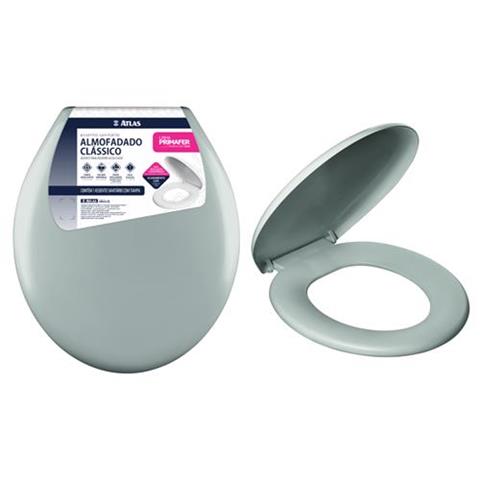 Assento Sanitário Almofadado Atlas Classic Cinza Universal