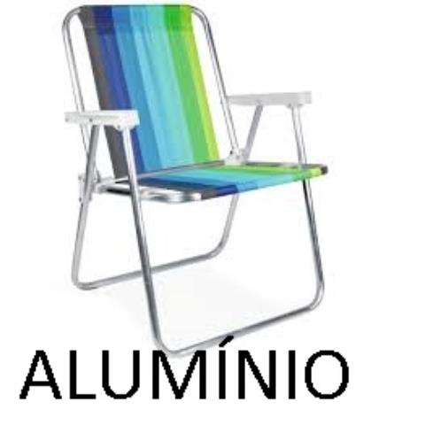 MOR Cadeira Alta de Alumínio Dobrável para Praia e Camping