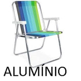 MOR Cadeira Alta de Alumínio Dobrável para Praia e Camping