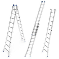 Escada Extensível De Alumínio Mor 2x10 Degraus 5m