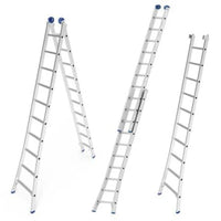 Escada Extensível De Alumínio Mor 2x10 Degraus 5m