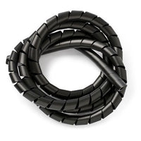 Organizador De Fios Espiral Japonês Preto 1 Metro Overtime