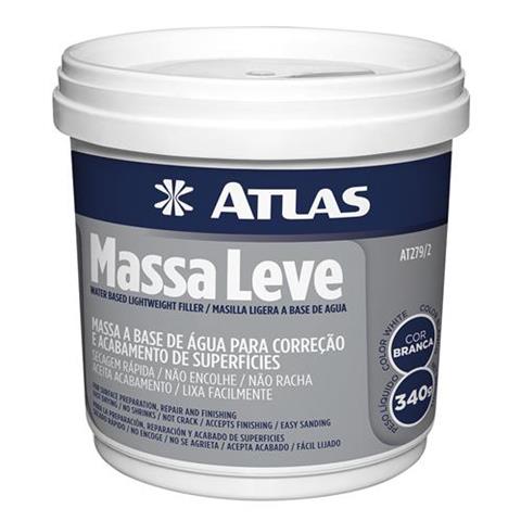 Massa Leve Para Reparos Atlas 340g Branca
