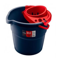 Balde Com Escorredor Atlas 9 Litros Azul