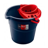 Balde Com Escorredor Atlas 9 Litros Azul