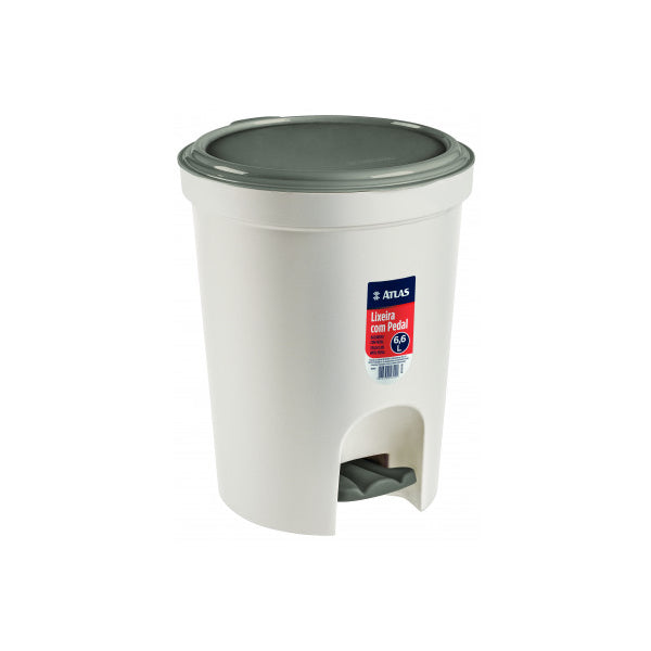 Lixeira Redonda Com Pedal Atlas 66L