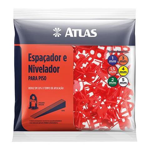 Nivelador Cerâmico Atlas 15mm Vermelho
