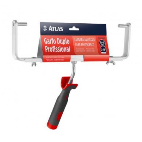 Garfo Duplo Profissional Ajustável Atlas Para Rolo 30 A 46cm