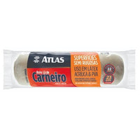Rolo De Lã De Carneiro 23cm Atlas Para Superfícies Semi Rugosas