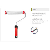 Cabo Para Rolo De Pintura 23cm Garfo Gaiola Atlas