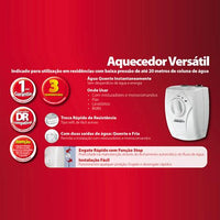 Aquecedor Versátil Lorenzetti 3 Temperaturas 220v 5500w