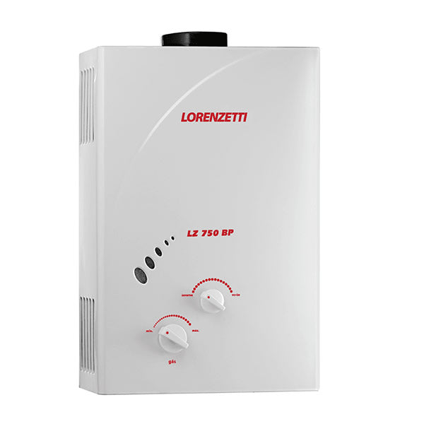 Aquecedor de Água a Gás Lorenzetti LZ 750BP 7,5L/min GN Branco