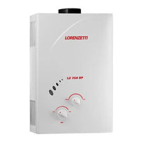 Aquecedor De Água A Gás Lorenzetti Lz750bp 7,5l Glp Branco