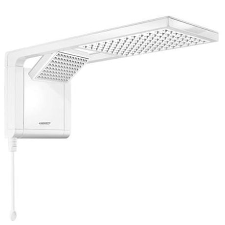 Lorenzetti Chuveiro Elétrico Acqua Duo 2 em 1 7800W 220V Branco/Cromado