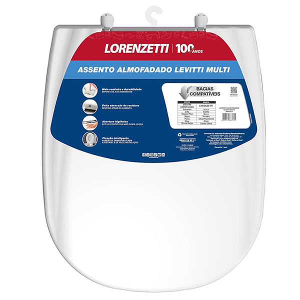 LORENZETTI ASSENTO ALMOFADADO MULTI BRANCO