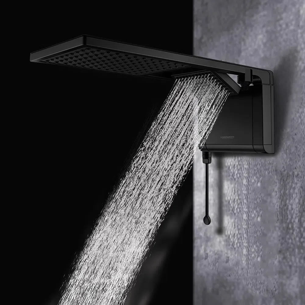 Chuveiro Acqua Duo Lorenzetti 7800w 220v Preto / Cromado