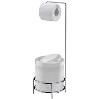Suporte Para Papel Higiênico Com Lixeira 5L Future Branco