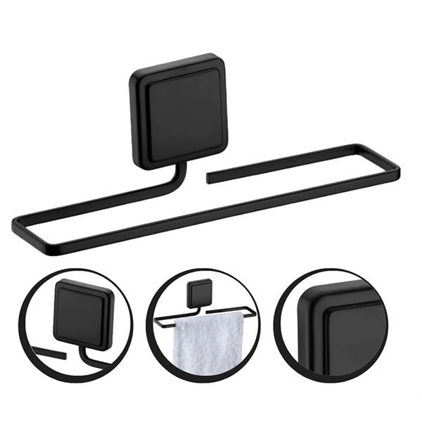 TOALHEIRO 25CM PRETO FOSCO FUTURE