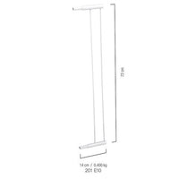 Extensor Para Grade De Proteção Kiddo 72cm X 14cm Branco