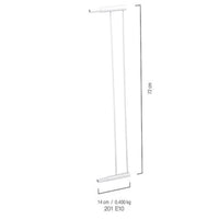 Extensor Para Grade De Proteção Kiddo 72cm X 14cm Branco