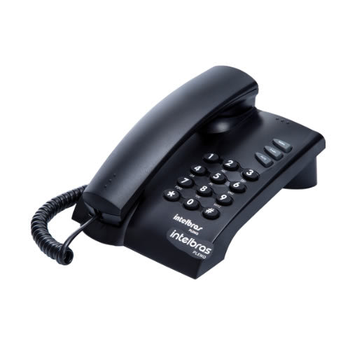 TELEFONE INTELBRAS DE MESA PLENO PRETO