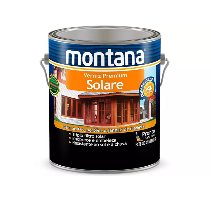Verniz Solare Montana Natural Acetinado 3,6L