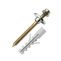 Cartela de Parafuso 6x75mm com Bucha 10mm para Acessórios Sanitários Bemfixa - 2 Peças