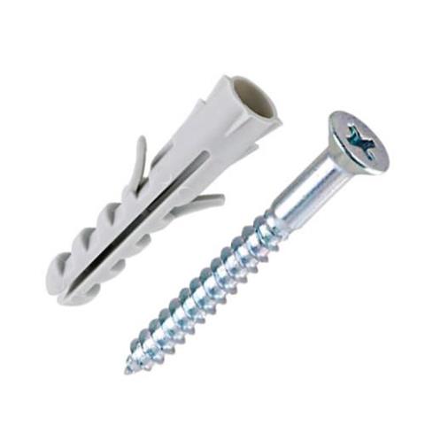 Cartela De Buchas 6mm Com Parafuso Phillips Bemfixa 10 Peças