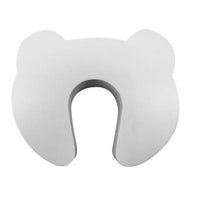 Protetor De Porta Em Eva Formato Urso Branco Bemfixa
