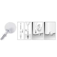 Batedor De Porta Bola Branco Bemfixa