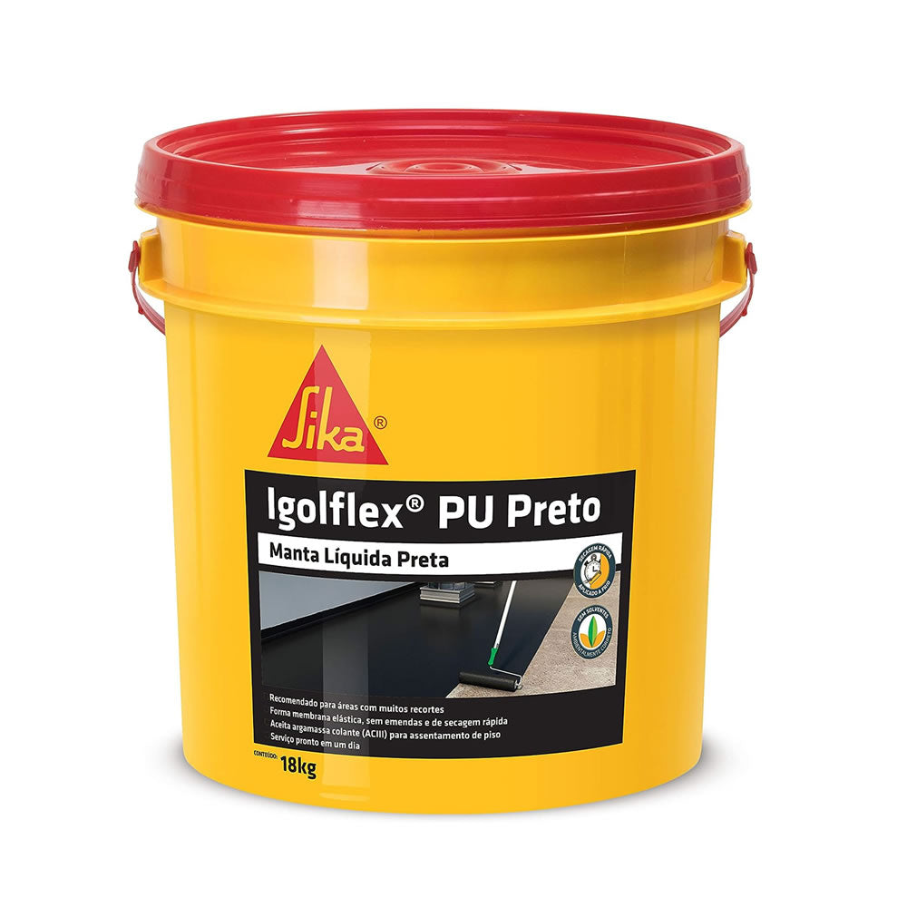 SIKA IGOLFLEX PRETO 18KG