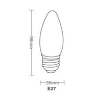 Lâmpada Vela Lisa Clara 40w 127v E27 Brasilux