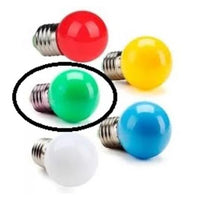 Lâmpada Led Bolinha 15w Verde 220v E27 Brasilux