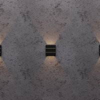 Arandela Led Taschibra Pilar 6w Facho Duplo 3000k Preta