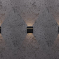 Arandela Led Taschibra Pilar 6w Facho Duplo 3000k Preta