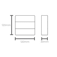 Arandela Led Taschibra Pilar 6w Facho Duplo 3000k Preta