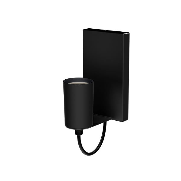 Arandela De Parede Brasilux Bilboque 1xe27 Preta Minimalista
