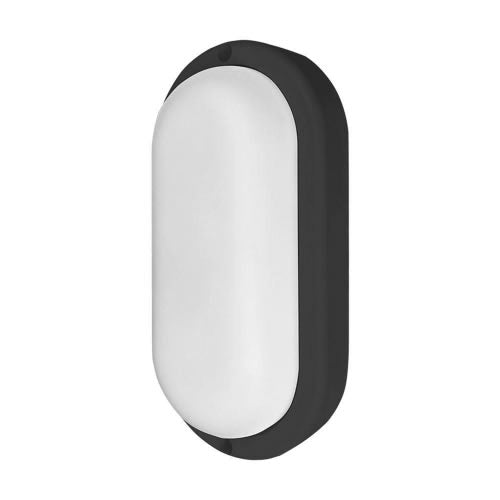 Arandela Tartaruga Led 12w 6500k Brasilux Preta Bivolt