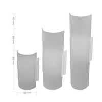 Arandela Taschibra Embau 40cm Vidro Fosco 2xE27 Branca