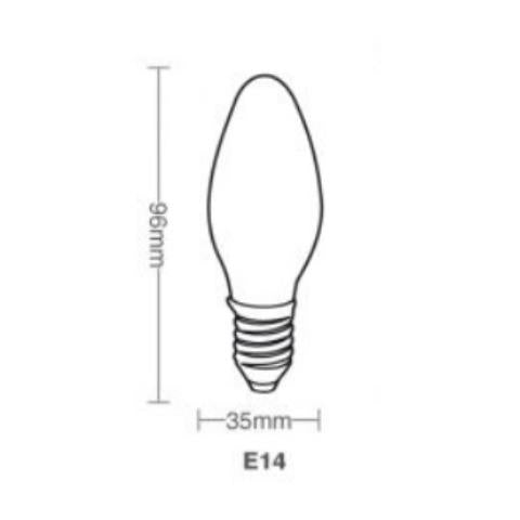 Lâmpada Vela Lisa Clara 40W E14 127V