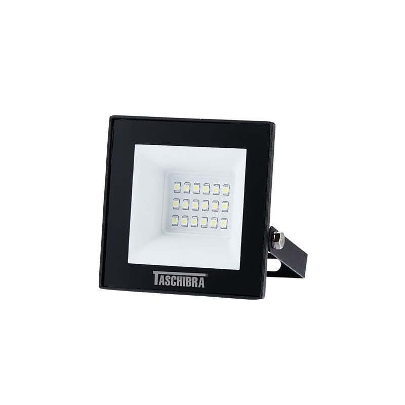 REFLETOR LED TR TASCHIBRA 20W RGB PRETO - DER/02 PRETO