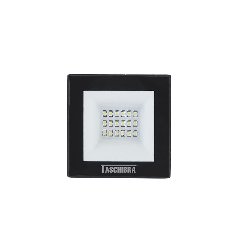 REFLETOR LED TR TASCHIBRA 20W RGB PRETO - DER/02 PRETO