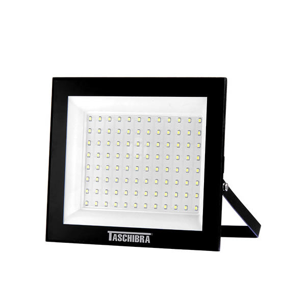 Refletor Led 100w 3000k Brasilux Preto