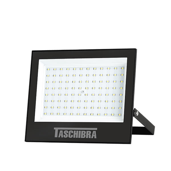 REFLETOR LED TR TASCHIBRA 100W 3000K PRETO