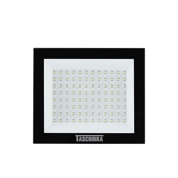 REFLETOR LED TR TASCHIBRA 100W 3000K PRETO
